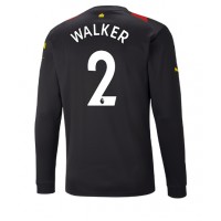 Manchester City Kyle Walker #2 Fotballklær Bortedrakt 2022-23 Langermet